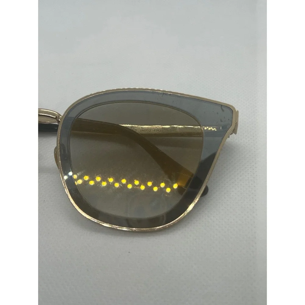 Jimmy Choo Lory/S Cat Eye Sunglasses Gray Gold Made‎ in Italy 49-23-145